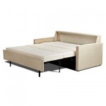 Cream Color Modern Fold Out Sofa Bed